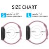 6 PACK Bands Compatible with Fitbit Versa 4 / Versa 3 / Fitbit Sense 2 / Sense Bands for Women Men, Soft Sport Wristbands Replacement Smart Watch Straps (6PACK B,Large) view 3