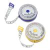 Retractable Measuring Tape 150cm for Body Mass Index Calculator Tool, BMI Tape Measure with Waist Hip Ratio Measurement, Diet Progress Tracking Tape Measure, Blue(Blue+Yellow) view 2