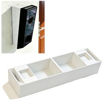 for Eufy E340 Wedge Angled Support Base Bracket - 45 & 60 Adjustable Viewing Angles, Outdoor Mount for Doorbell (60)