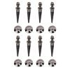 Naroote 8pcs Copper Speaker Spikes, Adjustable Isolation Feet for HiFi Speakers Amplifiers Subwoofers, with Base Pads for Musical Instruments Turntables CD DVD Players view 1