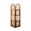 PUCNHZYNW Record Rack Movable Vertical CD Record Albums Rack Acrylic Magazine with Caster Wheel Storage Shelving view 1