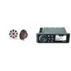 Fusion Entertainment MS-RA70 Marine Entertainment System with Bluetooth with 1 Pair KM65 6.5-Inch (165mm) Marine Coaxial Speakers with 3/4-Inch Tweeters, LED, 4-Ohm, Charcoal and White Grilles view 1
