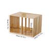 PUCNHZYNW Record Rack Vinyl Record Display Holder Open Plan Wooden CD Album Books Storage Rack view 2