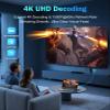 2026 Upgraded Wireless HDMI Transmitter and Receiver 328FT/100M, 4K Decode & 1080P 60Hz Zero Latency, 5G/2.4G Dual Band,Wireless HDMI Extender Display for Video/Audio to Monitor from Laptop/TV Box view 2