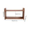 PUCNHZYNW CD Rack Minimalist Wooden CD Record Rack Desktop Tea Sets Books Storage Shelf with Openwork Handle view 3