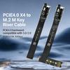 AoQhir PH427 PCIe 4.0 x4 to M.2 M Key Extension Cable Adapter 64Gbps for External GPU and SSD Expansion Flexible FPC Riser Compatible with NVMe 2230 2242 2260 2280 Slots (PH427A-15) view 2