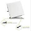2pcs Desktop Speaker Stands for Medium Bookshelf Speakers & Mid-Size 3-4 for Edifier MR4 MR3 MR3BT White Desk Setup Supplies(White) view 4