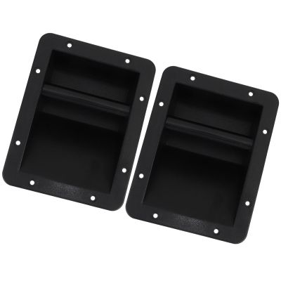 Gatuida 2pcs Recessed Speaker Handles Cabinet Audio Speaker Pull Handles Replacement for Stage Loudspeaker Accessories Side Mount Sturdy Plastic
