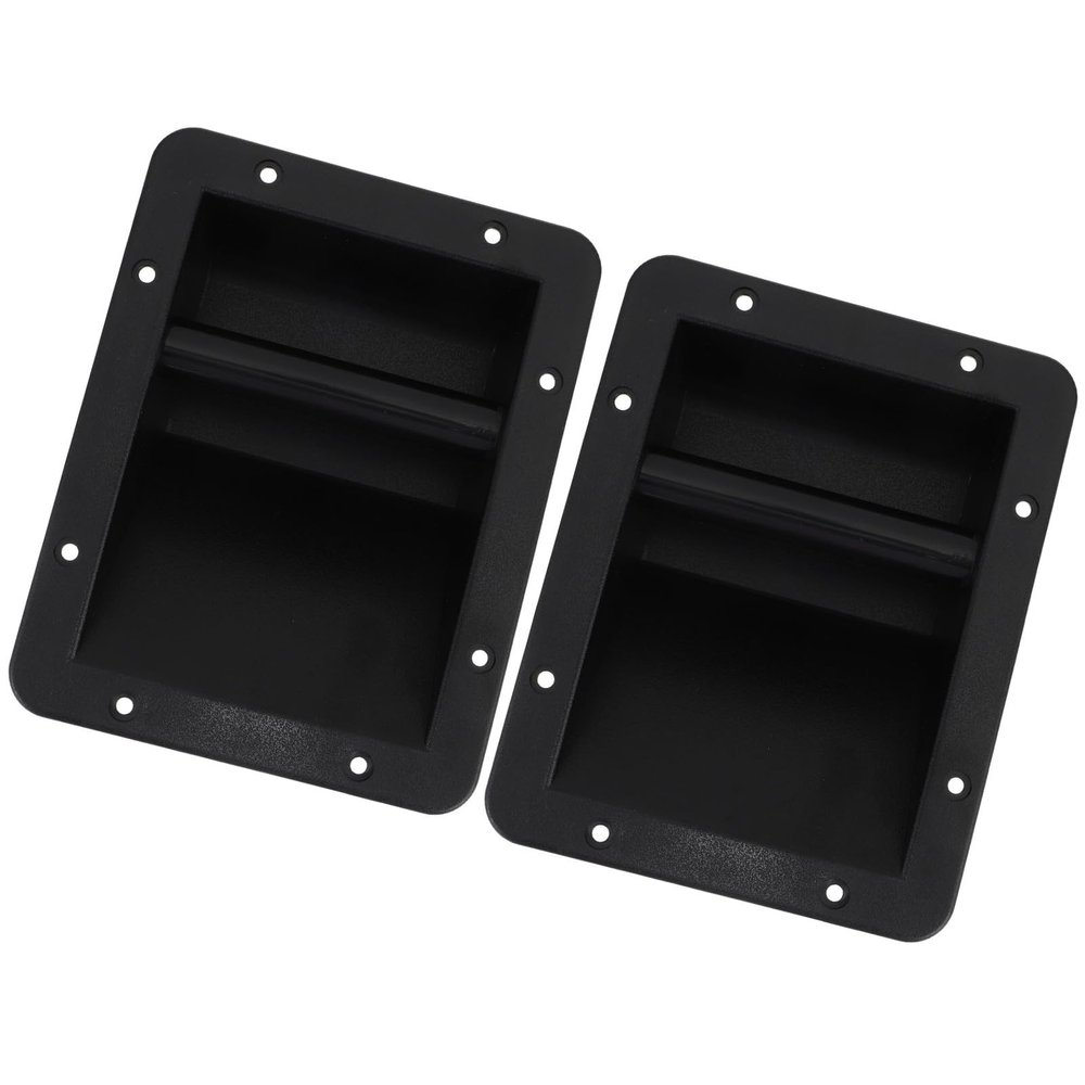 Gatuida 2pcs Recessed Speaker Handles Cabinet Audio Speaker Pull Handles Replacement for Stage Loudspeaker Accessories Side Mount Sturdy Plastic