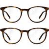 grinderPUNCH Reading Glasses Men Women Fashion Computer Readers Stylish Blue Light Blocking Glasses Gaming Eyeglasses (2 Pack Tortoise Maple, 1.00, x) view 1