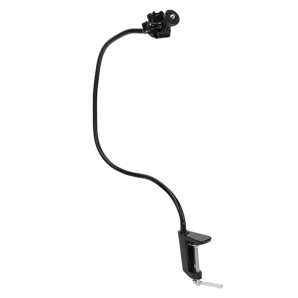 Tangxi Webcam Standfor Desk, Flexible Gooseneck Camera Stand with Standard 1/4" Screw, 360 Rotation Camera Mount for C922 C930e C920S C920 C615 C960 C920X and Other Devices (I Shaped Fixture Stand)