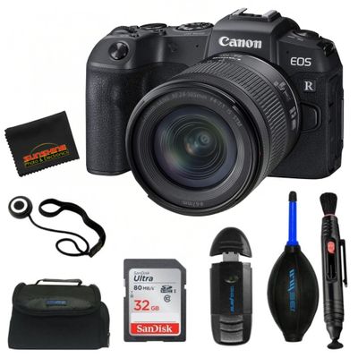 Canon EOS RP Mirrorless Full Frame Camera RF 24-105mm F4-7.1 is STM Lens Kit - (Renewed) (Camera w/Lens + Sunshine Basic Bundle)