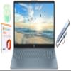 HP 15.6" Business Laptop with Microsoft Office 365 with Copliot AI, 8GB RAM 128GB SSD, Quad-Cores Intel Processor, Windows 11, PLUSERA Earphones & 8-in-1 Hub Included, Moonlight Blue view 1