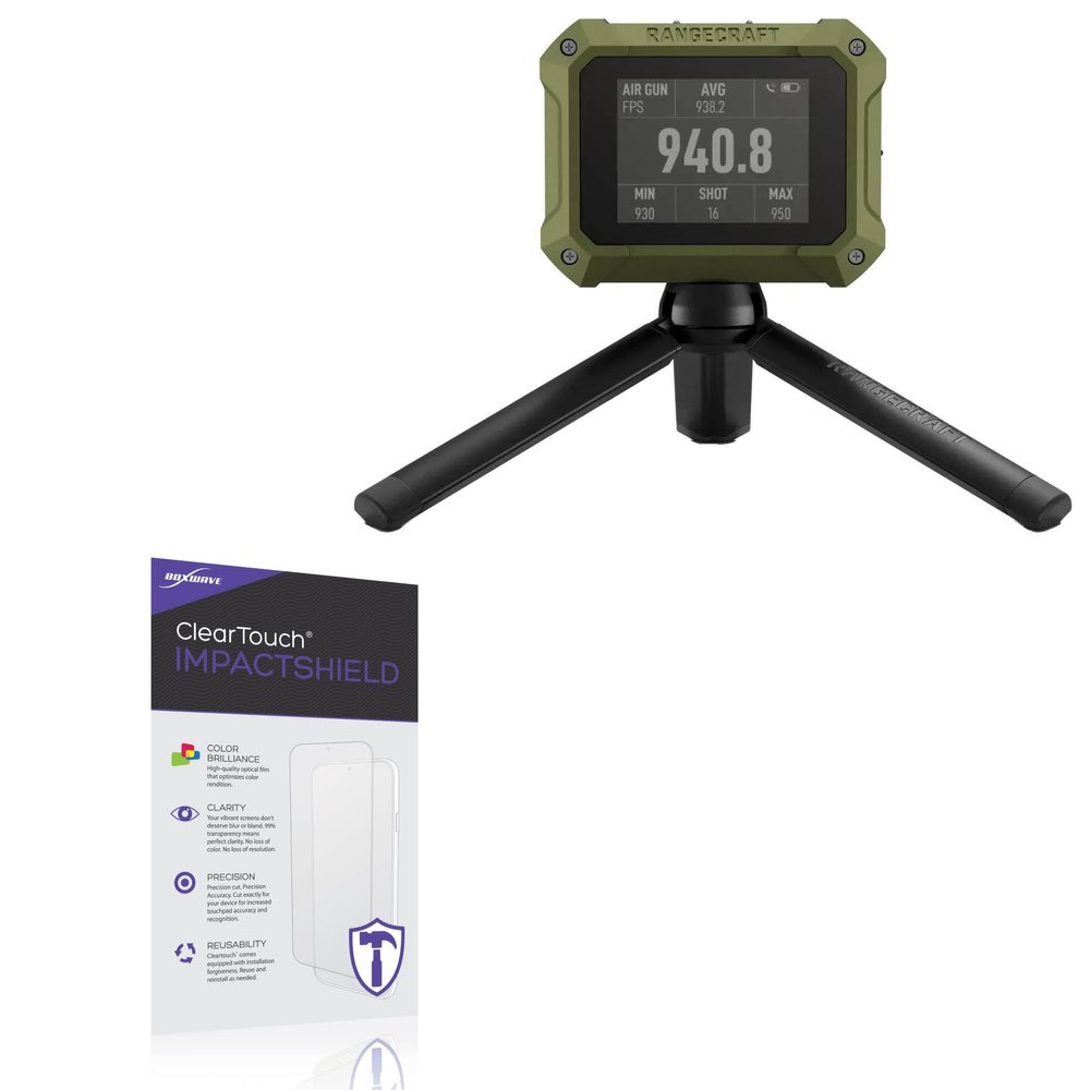 BoxWave Screen Protector Compatible with Athlon Optics Rangecraft Velocity PRO Radar Chronograph - ClearTouch ImpactShield (2-Pack), Impenetrable Screen Protector Flexible Film