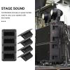 STAHAD 8pcs Black Plastic Speaker Handle Replacement Side Handles for Professional Audio Equipment, Sturdy Carry Straps for Stage and Amplifier Use view 2