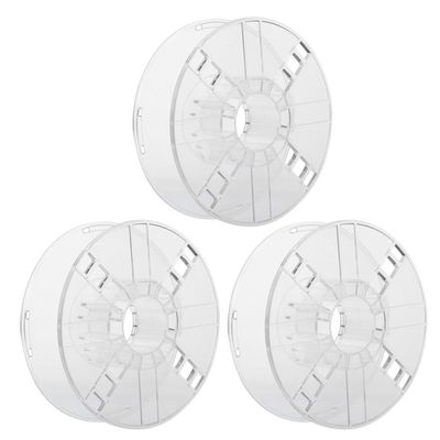 NUOBESTY 3pcs Hollow Ps Plastic Spool Cord Storage Reel 1kg Lightweight Extension Cord Holder Organizer for Electrical Wire Management
