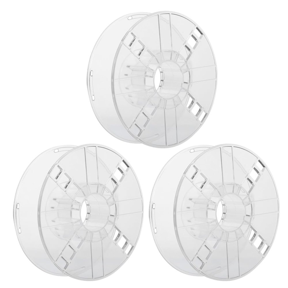 NUOBESTY 3pcs Hollow Ps Plastic Spool Cord Storage Reel 1kg Lightweight Extension Cord Holder Organizer for Electrical Wire Management