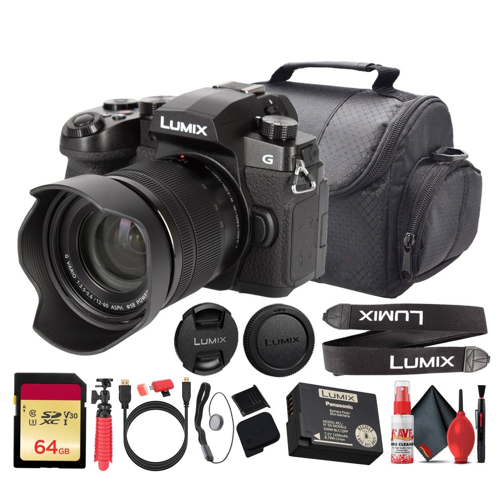 Panasonic Lumix G97 Mirrorless Camera + 1260mm Lens | 20.3MP MFT Sensor | 4K Video (DC-G97MK) + 64GB Card + Camera Bag + HDMI/Micro Cable + Flexible Tripod + Cleaning Kit + More