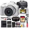 Canon EOS R50 Mirrorless Camera with 18-45mm Lens Bundle | 24.2MP APS-C Sensor, Dual Pixel CMOS AF II & 4K Video | Great for Beginners & Travel (5812C012) + Adapter EF-EOS R + 64GB Card + More view 1