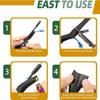 0.31" x9.8FT Cable Management Sleeve  Heat-Resistant Cord Protector for Power, USB, Computer, Office, Audio & Speaker Wires, Automotive Wiring, and Pet-Chew-Resistant Black Cable Cover (0.51in*10ft) view 4