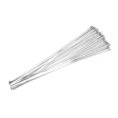 100pcs Stainless Steel Cable Tie Metal Self Locking Zip Tie Wrap Strap 4.6x450mm - Durable Cord Organizer Straps, Cable Ties Management for Harsh Conditions