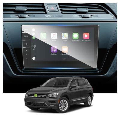 lopmou Car Navigation Screen Protector for VW Tiguan 2 MK2 GTE Allspace 2020-2023 10.25",Anti-Scratch GPS Navigation Center Touch Display Tempered Glass Screen Protector,B-Discover Pro -9.2"