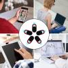Alipis 5pcs Laptop Webcam Covers Privacy Stickers, Computer Phone Camera Cover Slide, Black Red Multi-Color, Privacy Protector for Online Meetings and Video Calls view 3