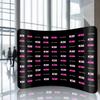 8x13 FT Curved Tension Fabric Displays Custom Trade Show Backdrop with Your Logo/Design Images Trade Show Display Booth Suitable for Exhibition, Conventions, Media Events, Photoshoots, and More view 2