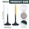 Faroby 2PCS Window Screen Cleaning Brush, 2 in 1 Double-Sided Mesh Cleaner, Hanging Long Handle Washable Tool, 18x6.3 inch view 3