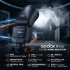 Godox V1 MID C Flash for Canon, 55W Round Head Speedlite Touchscreen, Upgrade 24mm, 650+Full Power Pops, 1.7s Recycle, TTL/HSS 1/8000s V1MID Lightweight Travel Flash for EOS R5 R6II R8 R50 Fits AK-R1 view 2