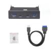 3.5 Inch USB-C & USB 3.0 Front Panel Floppy Disk Bay 19/20 Pins Motherboards - Upgrade Your with Dual Ports view 1