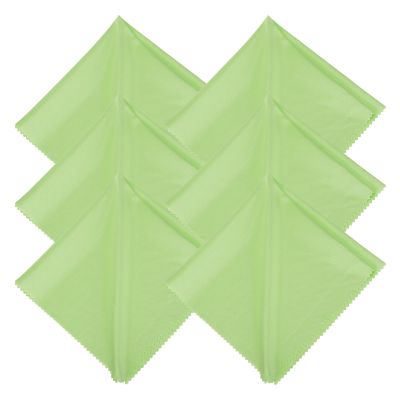 MECCANIXITY Eyeglasses Cloth Microfiber Cleaning Cloth for Eyeglasses Glasses Record Lenses Screens Cameras Cell Phone LCD TV Screens Tablets Laptop, Anti-Static 16" Green 2pcs