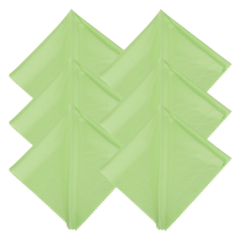 MECCANIXITY Eyeglasses Cloth Microfiber Cleaning Cloth for Eyeglasses Glasses Record Lenses Screens Cameras Cell Phone LCD TV Screens Tablets Laptop, Anti-Static 16" Green 2pcs
