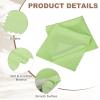 MECCANIXITY Eyeglasses Cloth Microfiber Cleaning Cloth for Eyeglasses Glasses Record Lenses Screens Cameras Cell Phone LCD TV Screens Tablets Laptop, Anti-Static 16" Green 2pcs view 3