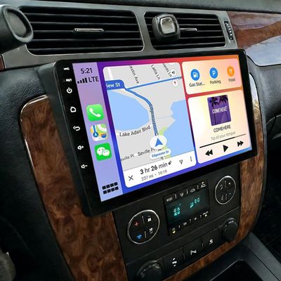 10" Car Radio Upgrade for Chevy Tahoe 2007-2014 with Wireless CarPlay & Android Auto, Android 14 HD Touchscreen Double Din Car Stereo for Tahoe with Bluetooth GPS Navi WiFi FM RDS SWC BT Camera, 2+32G