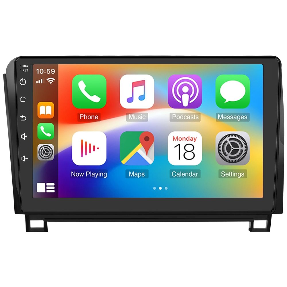 10.1" Android 15 Car Radio Stereo for Toyota Tundra 2007-2013 & Sequoia 2008-2018, 2+64G, Wireless for CarPlay/Android Auto, GPS, Bluetooth, WiFi, SWC, AHD Camera