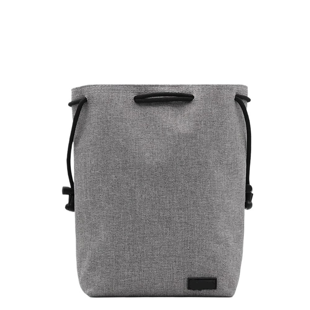 Camera Bag Backpack Lens Bag Drawstring Pouch Fleece Waterproof Camera Bag Protect Compatible for Nikon, Compatible for Canon(Square Grey M H007)