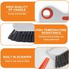 2 in 1 Groove Cleaning Brush Window Track Cleaning Tools, 2026 New Multifunction Hard Bristle Crevice Cleaning Brush with Hidden Scraperfor Sliding Door Track, Window Sill, Shutter Door (Orange) view 3