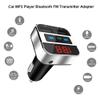 Bluetooth FM Transmitter, Wireless Radio Adapter Car Kit with Dual USB Charging, Handsfree Call & Audio Receiver Car Charger MP3 Player, LED Display & FM Frequency, Support TF Card & USB Disk-Silver view 2