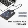CATHATRR USB3.0 2.5inch Aluminum Externals Hard Drive Mechanical Styles Storage Disk 5Gbps Speed and Shockproof Aluminum Externals view 3