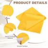MECCANIXITY Eyeglasses Cloth Microfiber Cleaning Cloth for Eyeglasses Glasses Record Lenses Screens Cameras Cell Phone LCD TV Screens Tablets Laptop, Anti-Static 16" Yellow 2pcs view 3