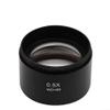 0.7X Stereo Microscope Objective Lens 0.5X/0.7X/.0X/2.0X Glass Auxiliary Lens for Trinocular Binocular Zoom Microscopes 48mm Mounting Diameter Black(0.5X) view 2
