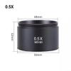 0.7X Stereo Microscope Objective Lens 0.5X/0.7X/.0X/2.0X Glass Auxiliary Lens for Trinocular Binocular Zoom Microscopes 48mm Mounting Diameter Black(0.5X) view 4