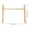Alipis Solid Wood Laptop Computer Stand Holder with Cooling Vent for Desk Use, Vertical Height Adjustable Desktop Holder Compatible with Laptops to 15.6 Inches, Home Office Organizer view 2