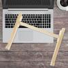 Alipis Solid Wood Laptop Computer Stand Holder with Cooling Vent for Desk Use, Vertical Height Adjustable Desktop Holder Compatible with Laptops to 15.6 Inches, Home Office Organizer view 4