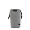 Camera Bag Backpack Lens Bag Drawstring Pouch Fleece Waterproof Camera Bag Protect Compatible for Nikon, Compatible for Canon(Round Grey M H003) view 1