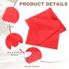 MECCANIXITY 2 Pcs Microfiber Record Cleaning Cloth, 16" x 16" Anti-Static Microfiber Towels Lint-Free Cleaner for LP Record Vinyl Glasses TV Screen Laptop, Red view 3