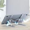 BESPORTBLE Aluminum Alloy Laptop Stand Adjustable Laptop Riser with Heat Dissipation Foldable Computer Holder for Home and Office Use Portable Silver view 4