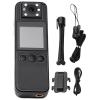 Chewtoyo 1080P Body Camera, 180 Rotating Lens, Infrared Night Vision, Noise Reduction, 1.3 LCD, Up to 256Gb Tf Card Support, Includes Clip and Cable view 1