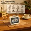 Dekala ChronoSense Alarm Clock for Bedroom Temperature Humidity, 7-Day Programmable 4 Alarms, 100dB Loud Gradual Alarm for Heavy Sleeper, Visual Timer Clock RadioWhite Noise Sound Machine view 2